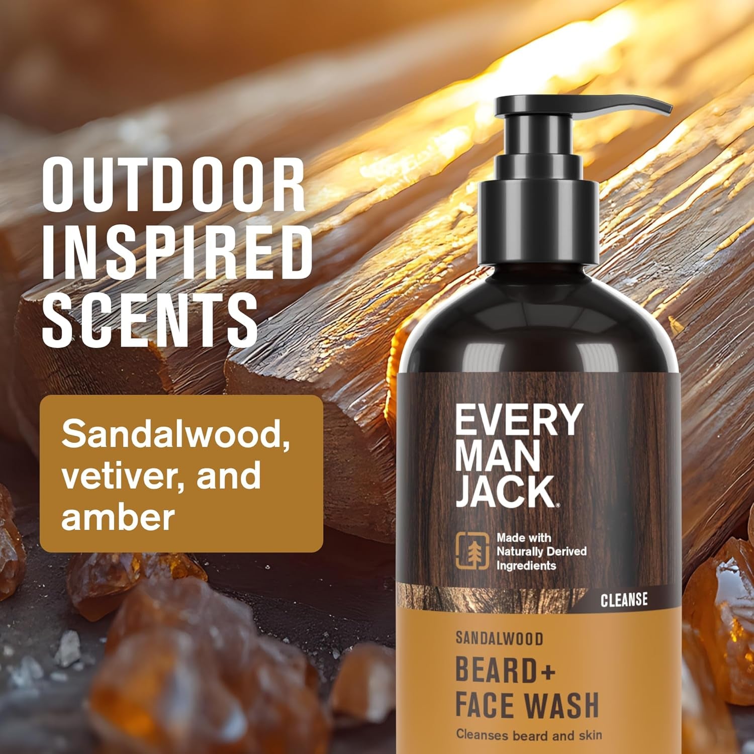 Complete Natural Beard Care Ritual | 5-Piece Sandalwood Grooming Set | Perfect Gift for Him