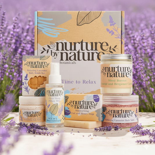 Complete Eco Spa Gift Set | 6-Piece Lavender Wellness Bundle | Vegan & Cruelty-Free Self-Care Gift