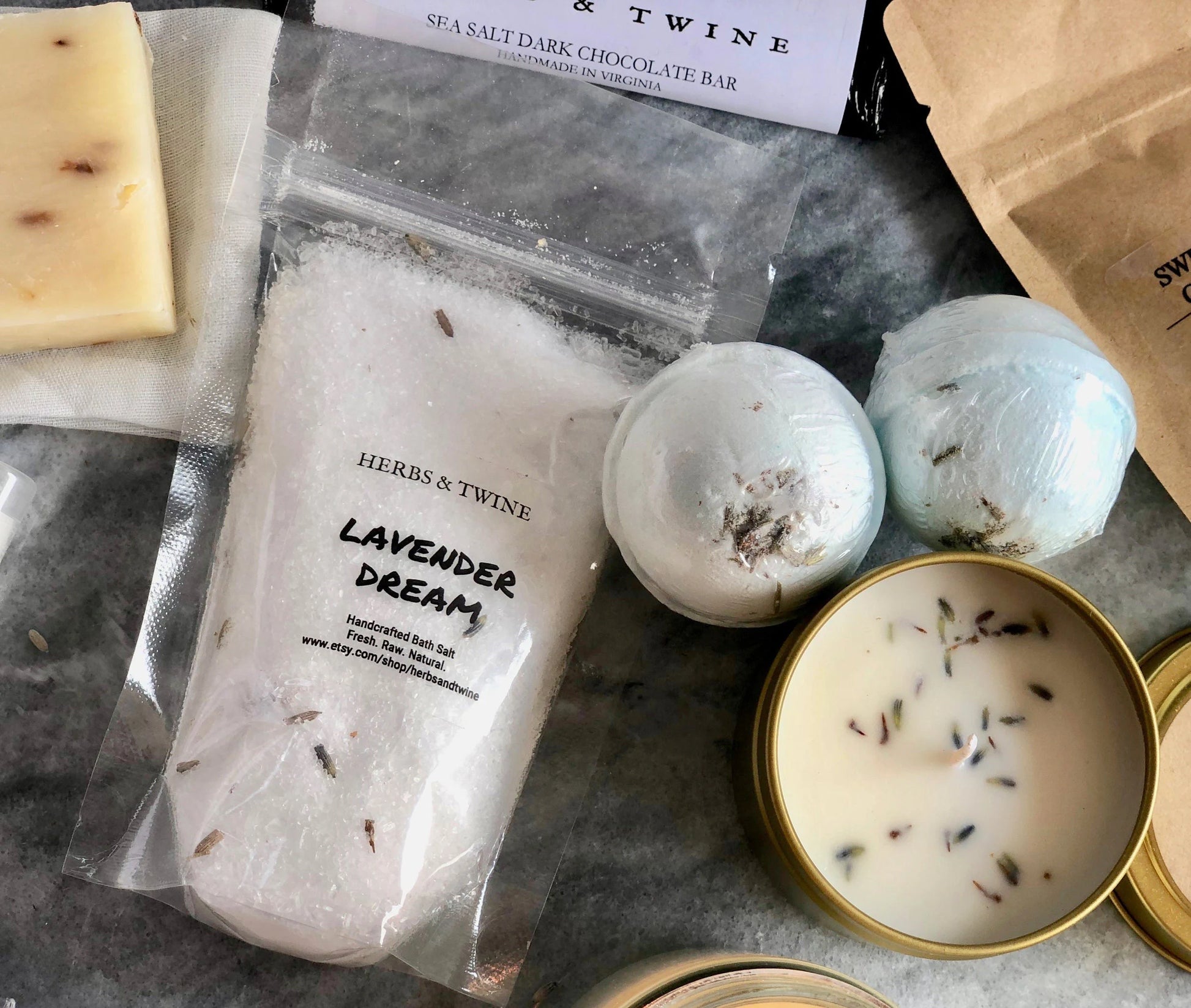 Lavender Gift Set | Relaxation Spa Gift Basket | Gifts for Her | Soap Gift Set | Aromatherapy Gift Basket | Organic Spa Gift Set| Lavender